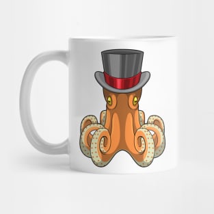 Octopus as Gentleman with Top hat Mug